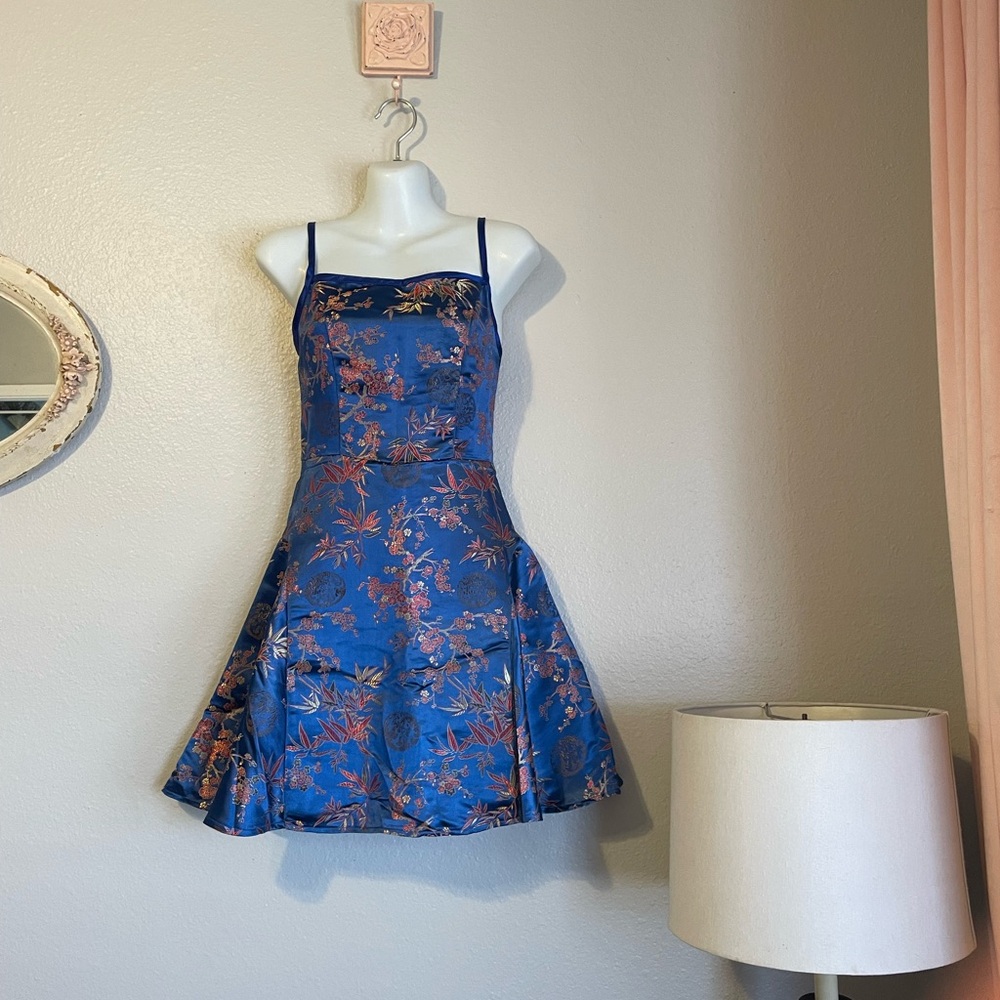 Shein Blue Floral Dress